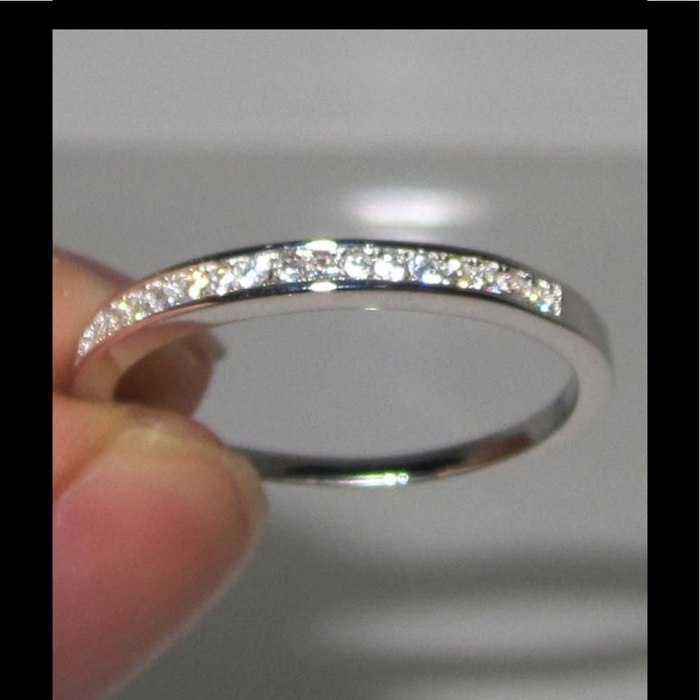 High Quality Luxury Cz 14kwhite Ssg Ring